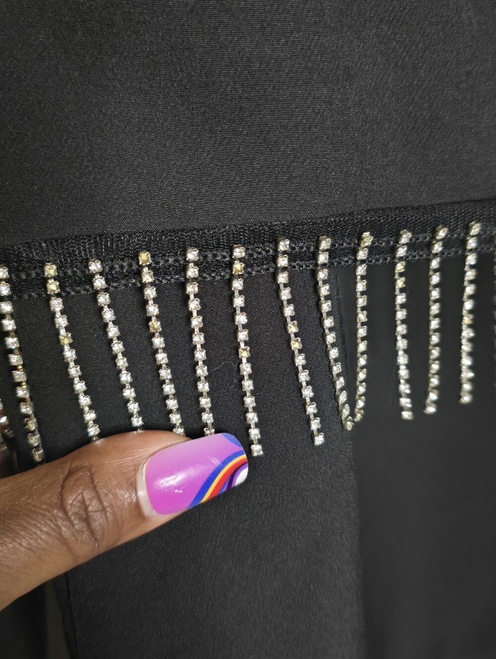 House of Harlow 1960 Rhinestone Fringe Blazer Skirt Set Women’s Size Small Y2K - Picture 6 of 16